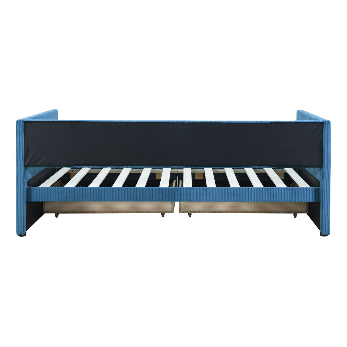 Daybed With Two Drawers And Wood Slat