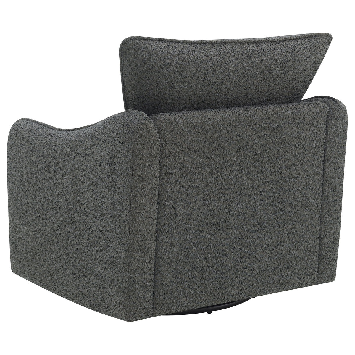 Nikko - Upholstered Swivel Chair - Charcoal