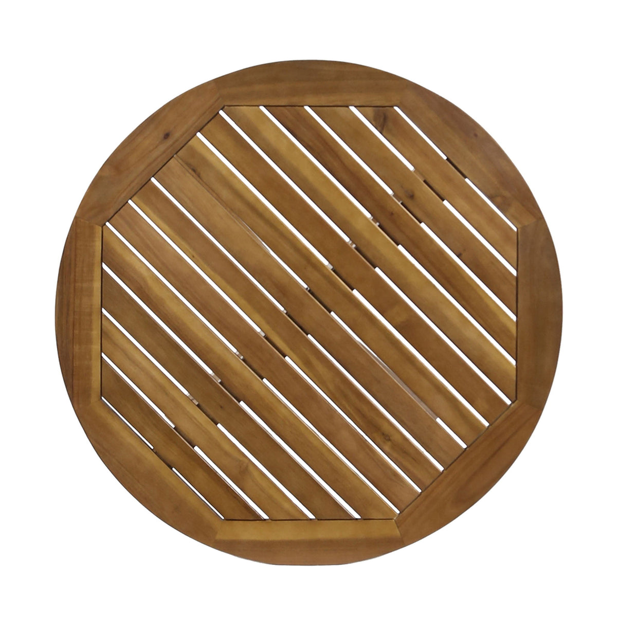 Stamford - Outdoor Bistro Table Acacia Wood X - Base - Teak