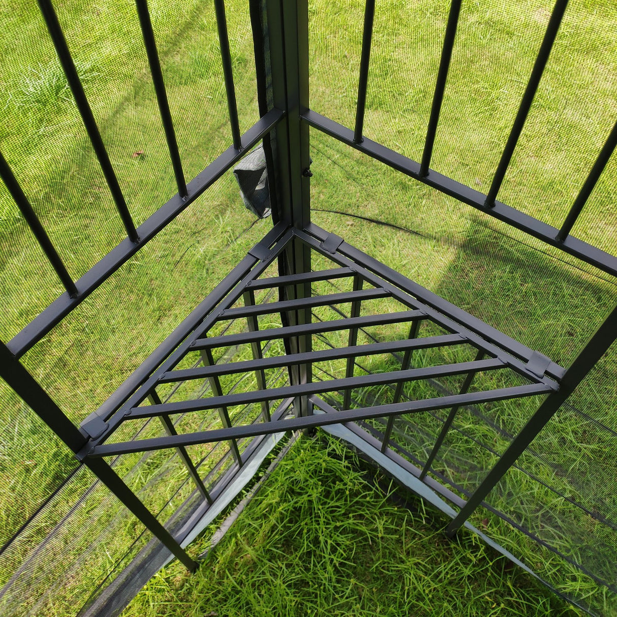Patio Gazebo Tent With Ventilated Double Roof And Mosquito Net