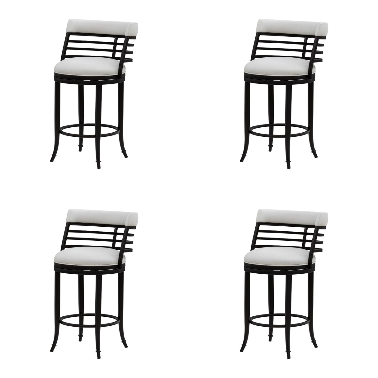 Telia - Upholstered Swivel Counter Height Barstool