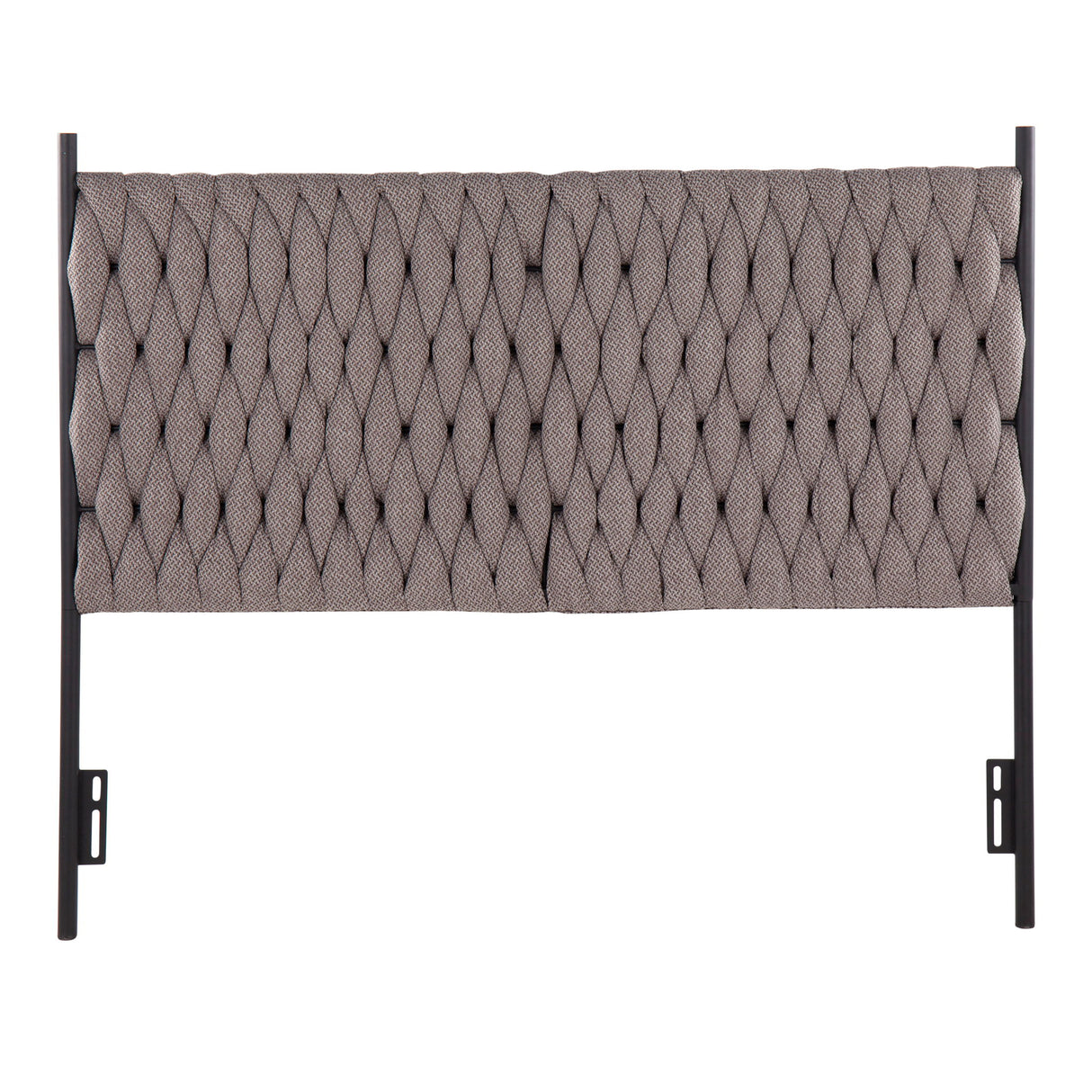 Braided Matisse - Queen Size Headboard - Gray