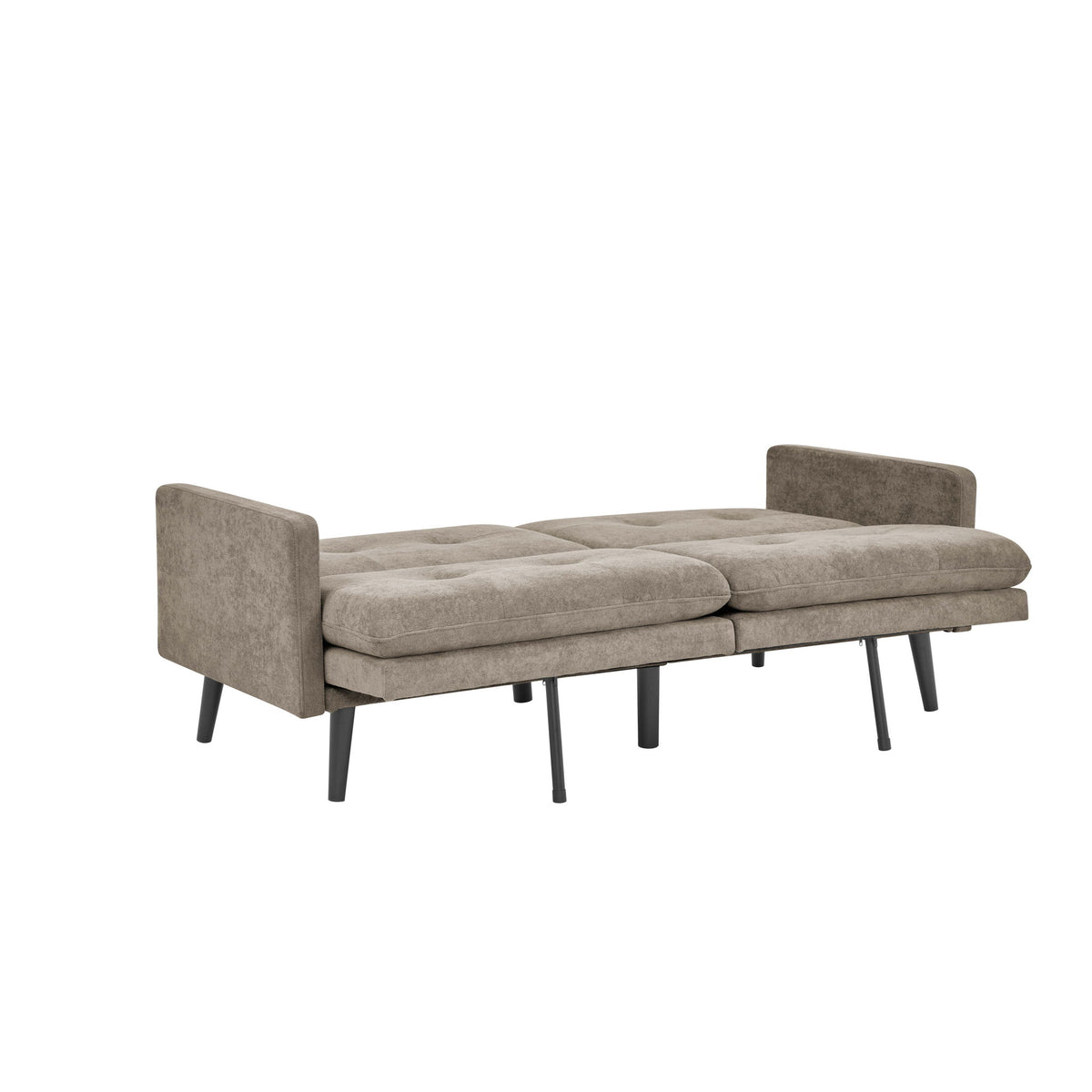 Easy Convert Futon Sofa With Tufted Back And Seat