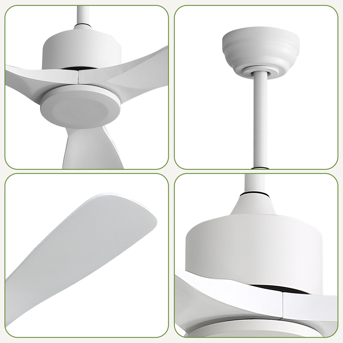 42" Ceiling Fan With DC Reversible Motor, 3 Blades, Timer Function