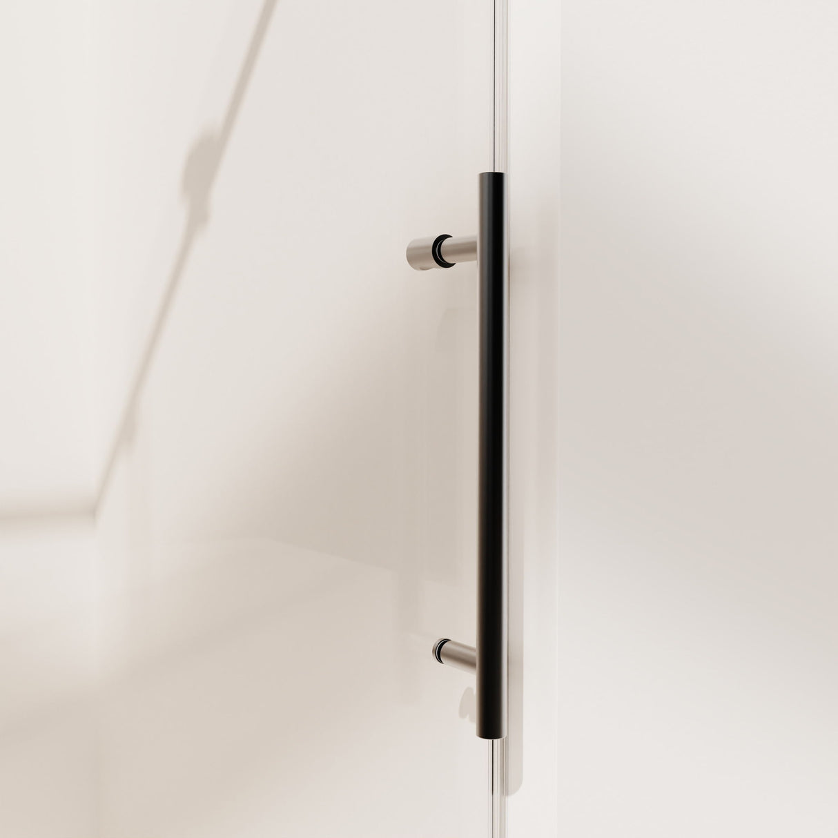 Frameless Single Sliding Soft Close Shower Doors, 5/16" Sgcc Tempered Glass