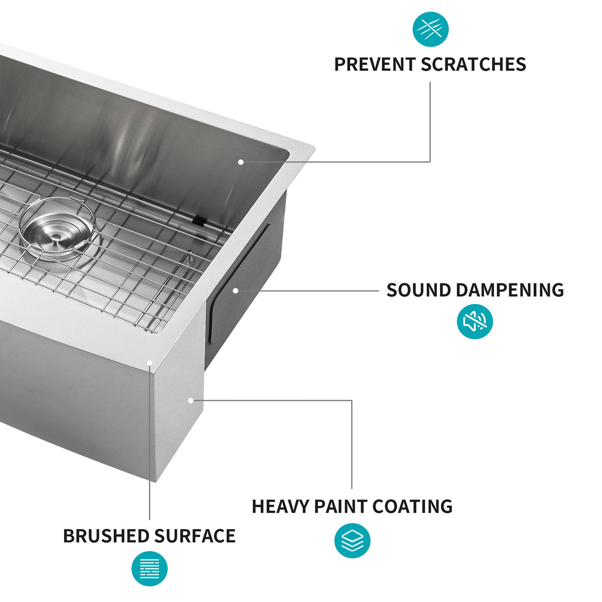 Farmhouse Kitchen Sink Stainless Steel Apron Front