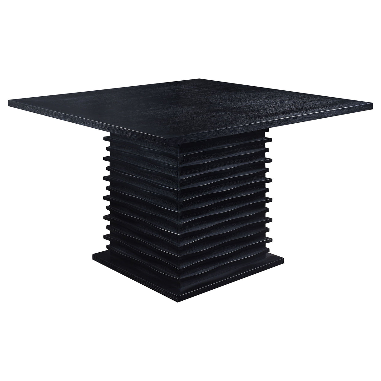 Shandra - 5 Piece Set With Counter Height Table And Stools - Black