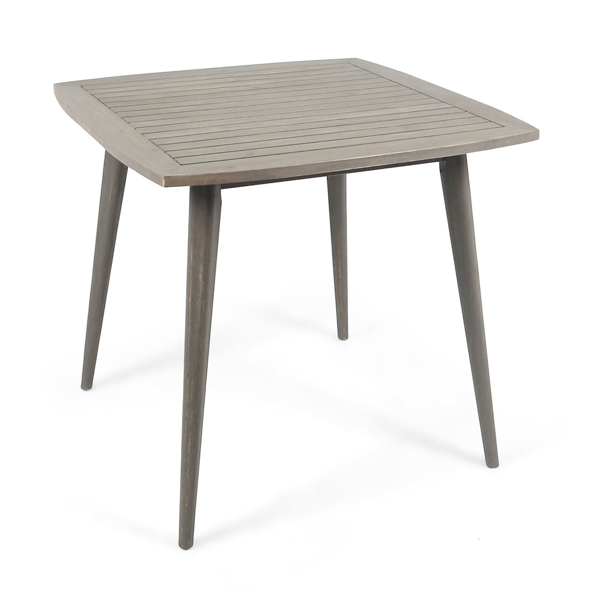 Modern Indoor Square Acacia Wood Dining Table With Toothpick Leg Design