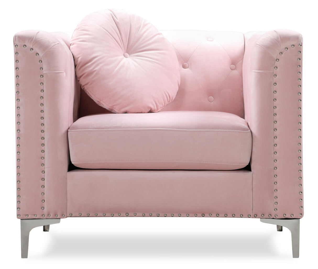 Contemporary Sloped Arm Chair