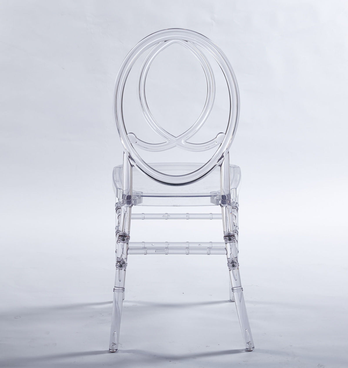 Dining Chair, Plastic Seat, Welding Chair (Set of 4) - Transparent