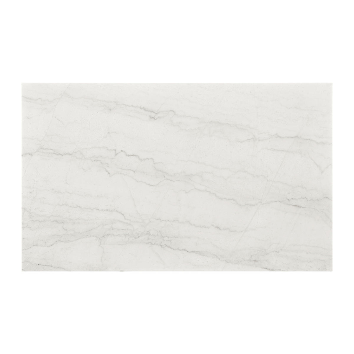Carmela - Rectangular Counter Table With Marble Top - Brown / White