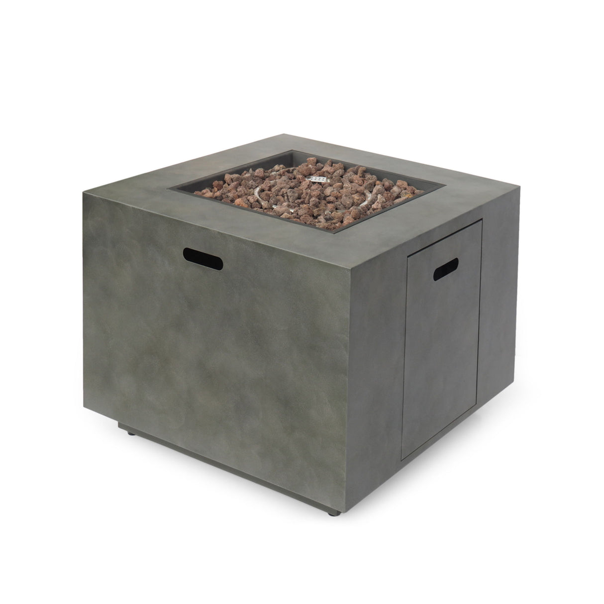 Outdoor Patio Gas Burning Fire Pit Table 50, 000 Btu, Square