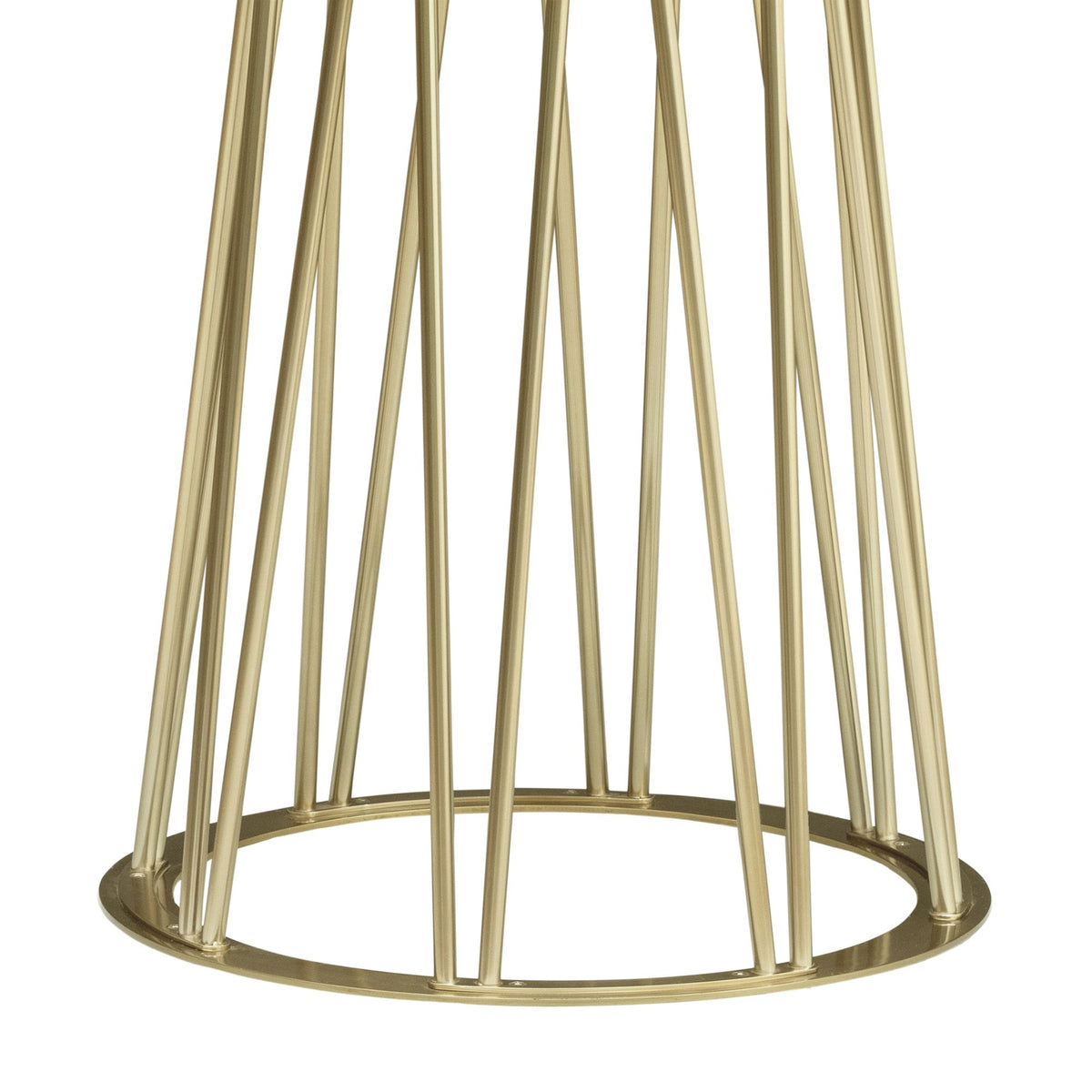 Santorini - Mid-Century Round Wood 48" Pedestal Base Dining Table Seats Up To 4 - Light Cashew / Natural