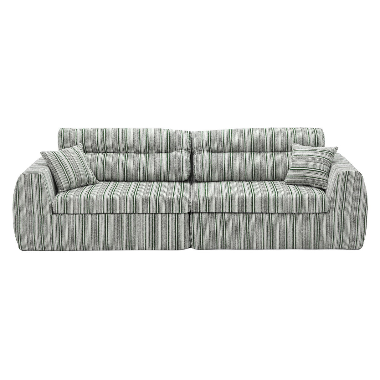 3 Seater, Couch With Throw Pillows For Living Room