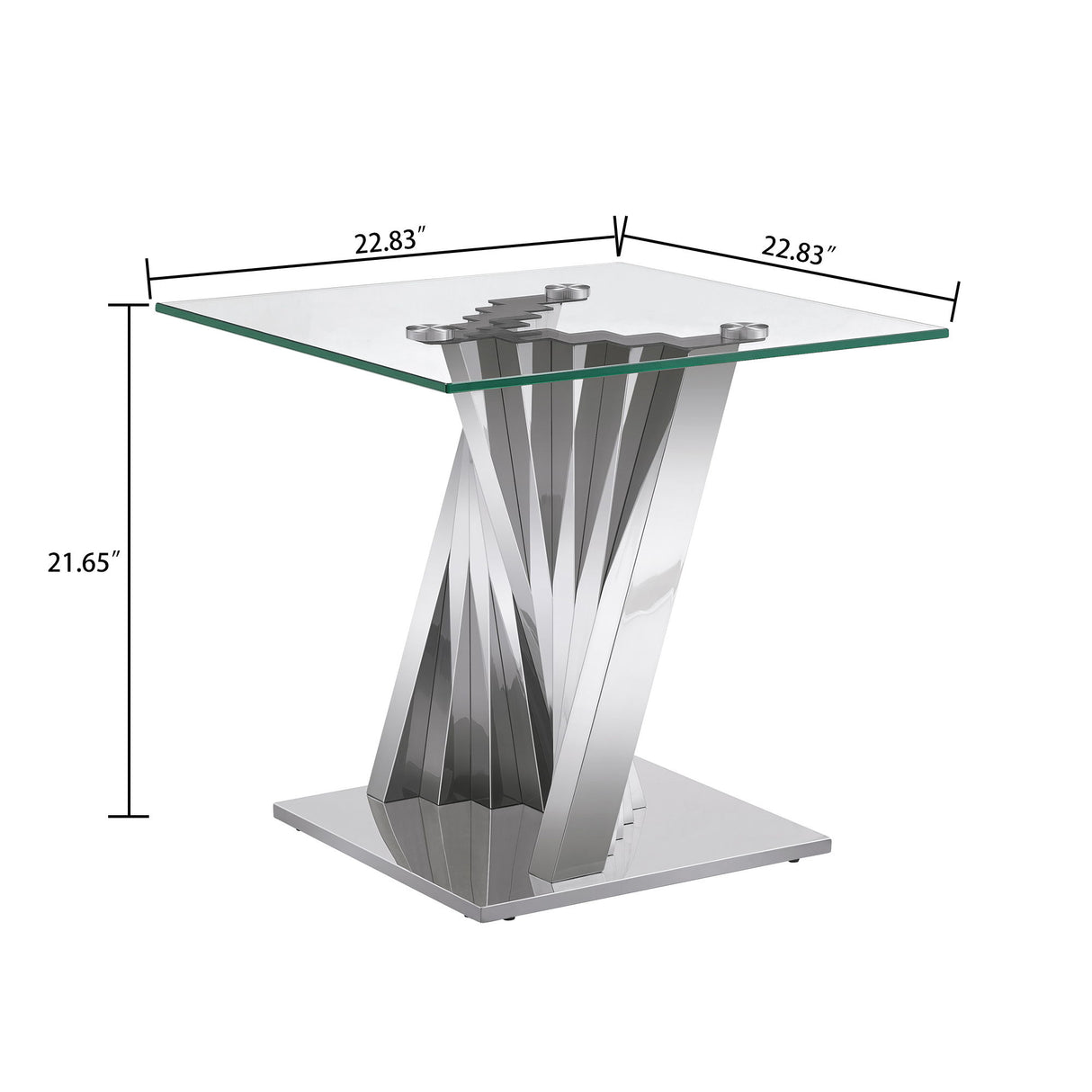 Table With Twisted Fan Shaped Legs