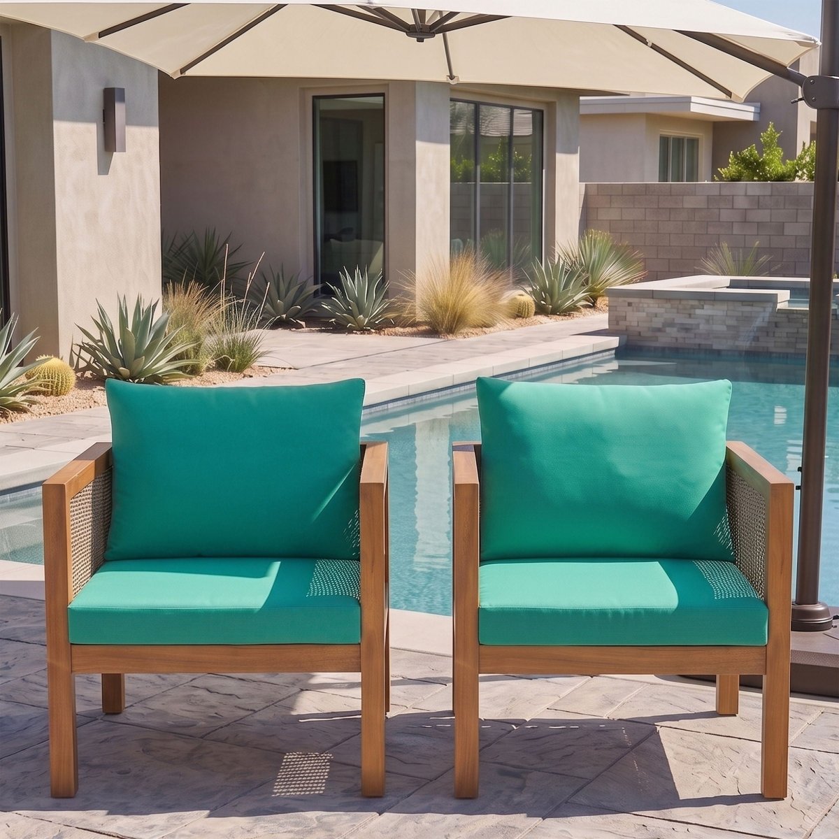 2 Piece Outdoor Armchair Set With Cushion - Chair Sets available at Alpine Outlets in Denver