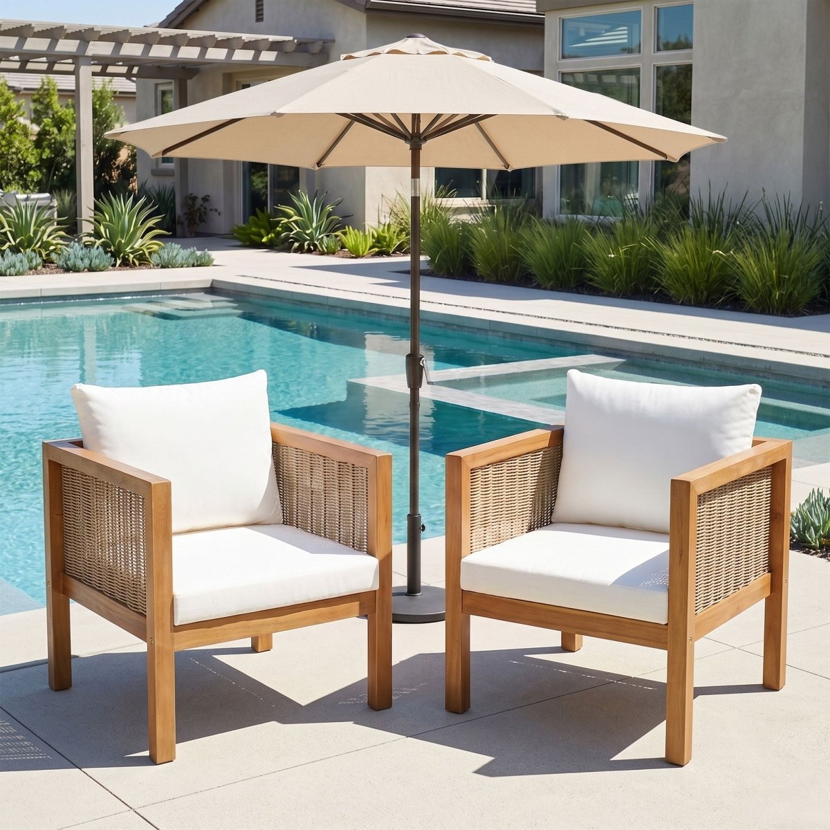 2 Piece Outdoor Armchair Set With Cushion - Chair Sets available at Alpine Outlets in Denver
