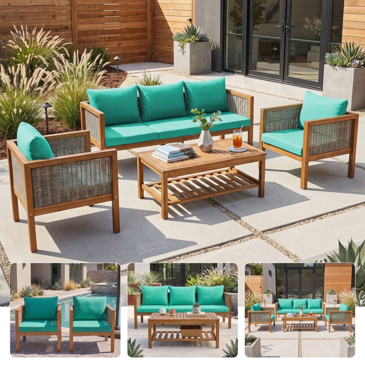 2 Piece Outdoor Armchair Set With Cushion - Chair Sets available at Alpine Outlets in Denver