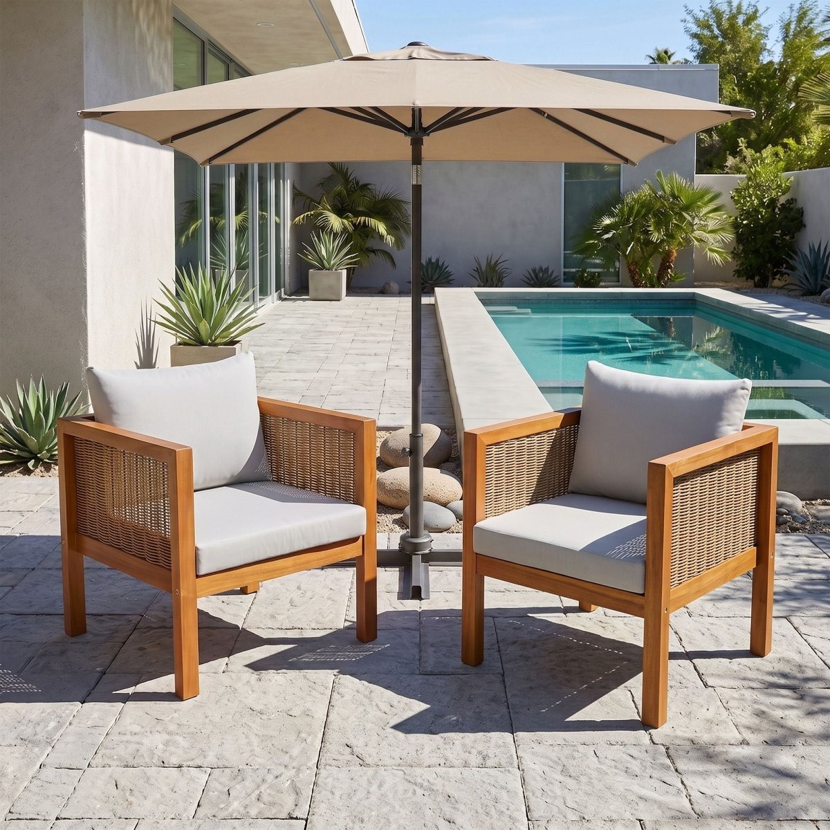 2 Piece Outdoor Armchair Set With Cushion - Chair Sets available at Alpine Outlets in Denver