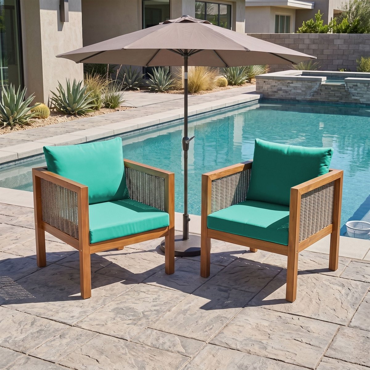 2 Piece Outdoor Armchair Set With Cushion - Chair Sets available at Alpine Outlets in Denver