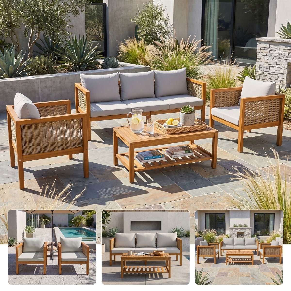 2 Piece Outdoor Armchair Set With Cushion - Chair Sets available at Alpine Outlets in Denver