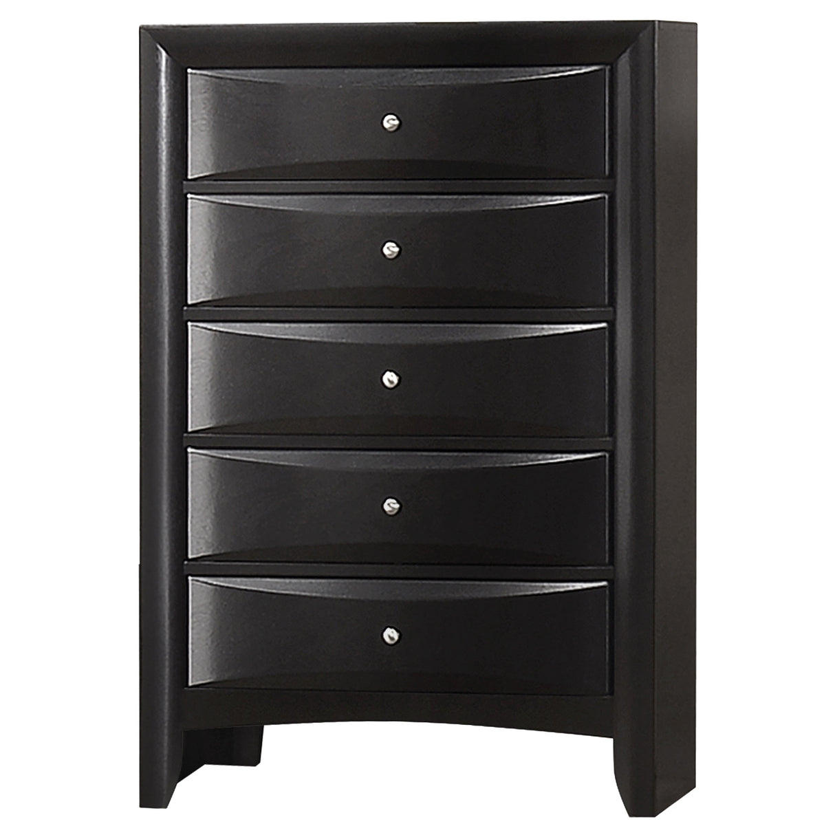 Briana 5-Drawer Bedroom Chest in Black