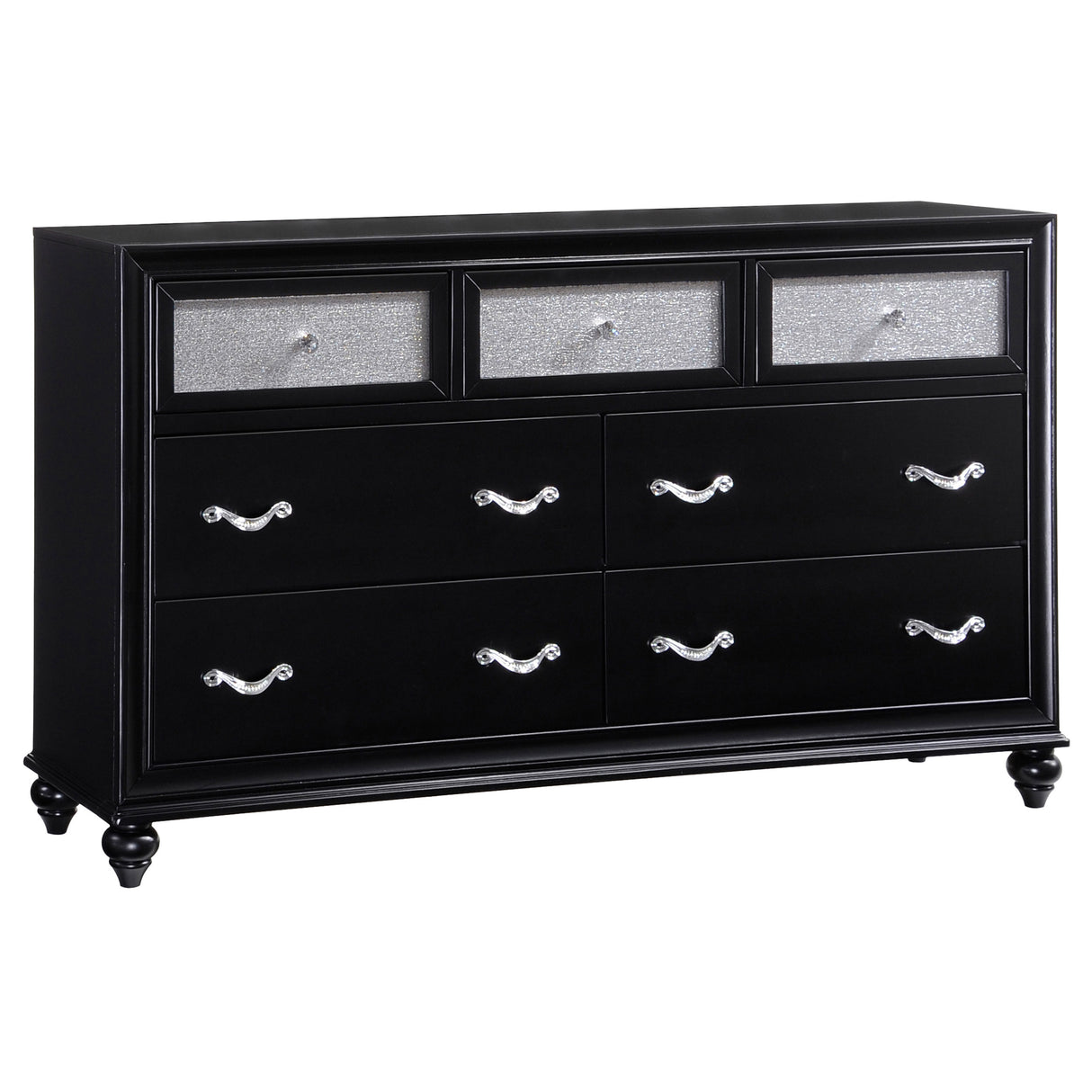 Barzini 7-Drawer Dresser Black