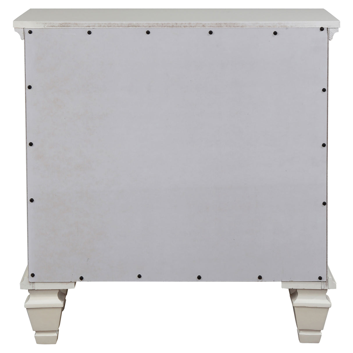Sandy Beach 3-Drawer Nightstand in Cream White