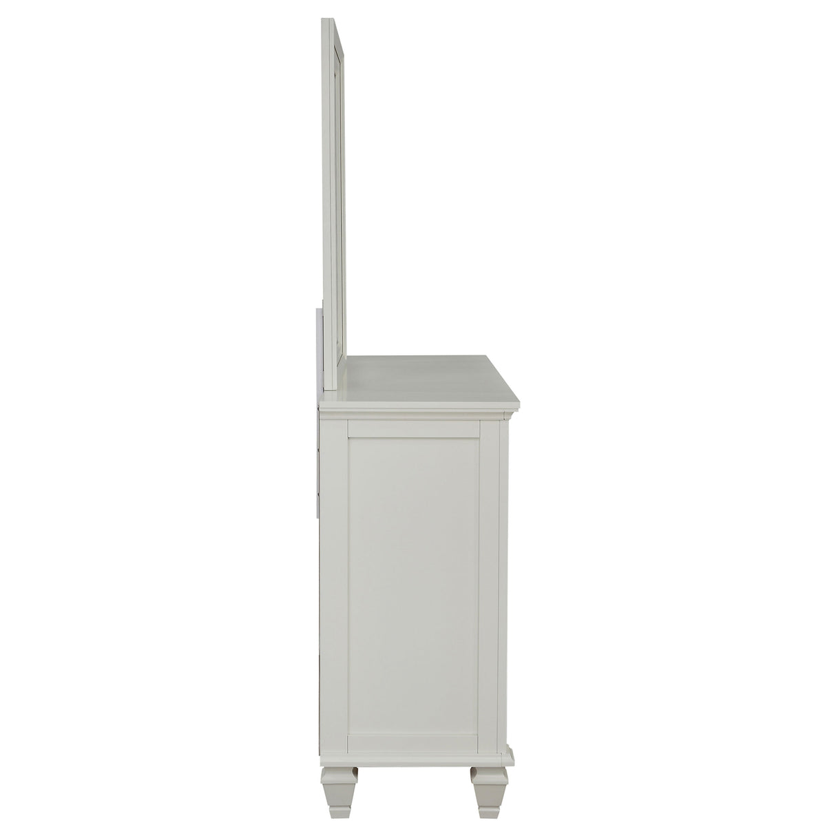Sandy Beach 11-Drawer Dresser with Mirror, Cream White