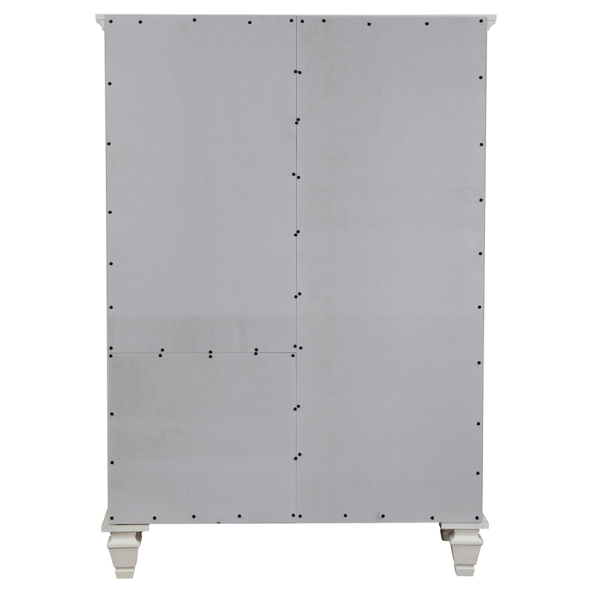 Sandy Beach 8-Drawer Door Chest in Cream White