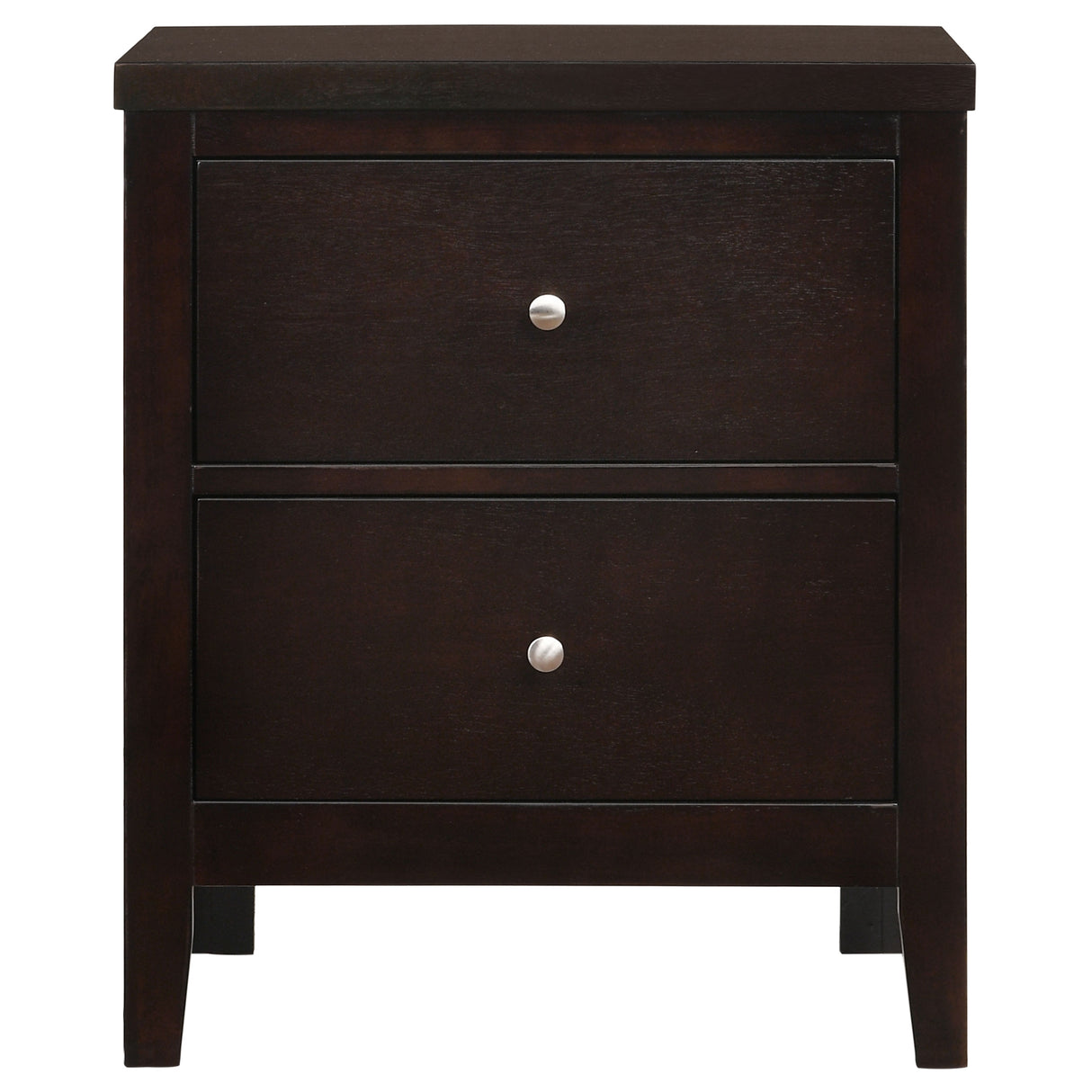 Carlton 2-Drawer Nightstand in Cappuccino