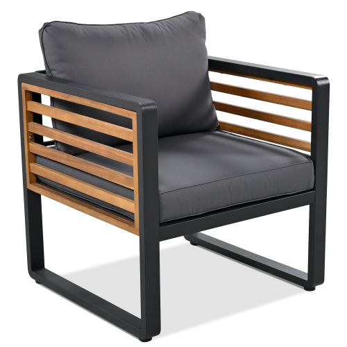 Large Size 4-pieces Outdoor Furniture Sofa for 5 Person Conversation Set