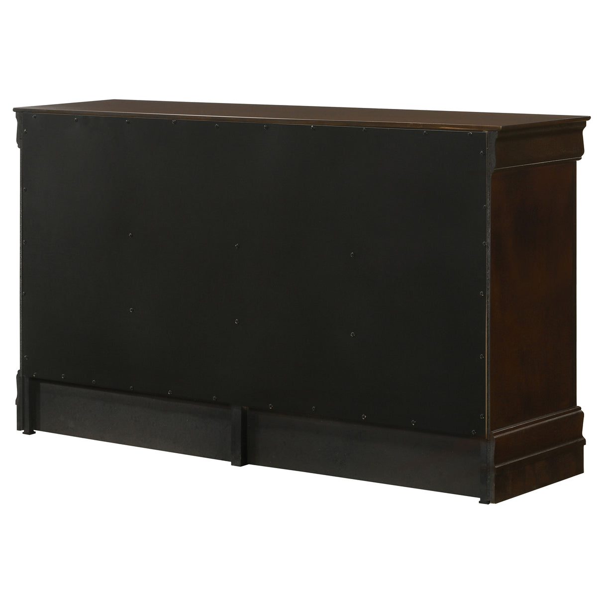 Louis Philippe 6-Drawer Dresser in Cappuccino