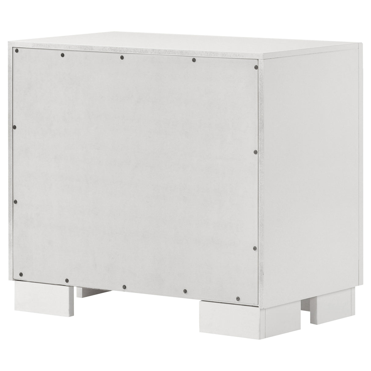 Jessica 2-Drawer Nightstand in Snow White