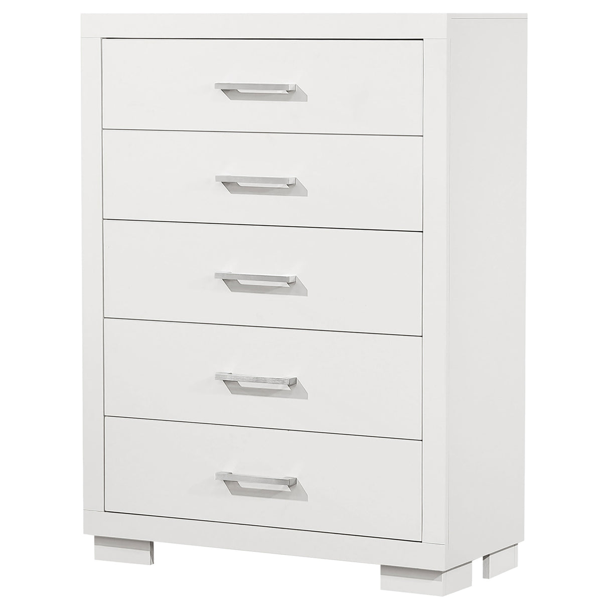 Jessica 5-Drawer Chest in Snow White