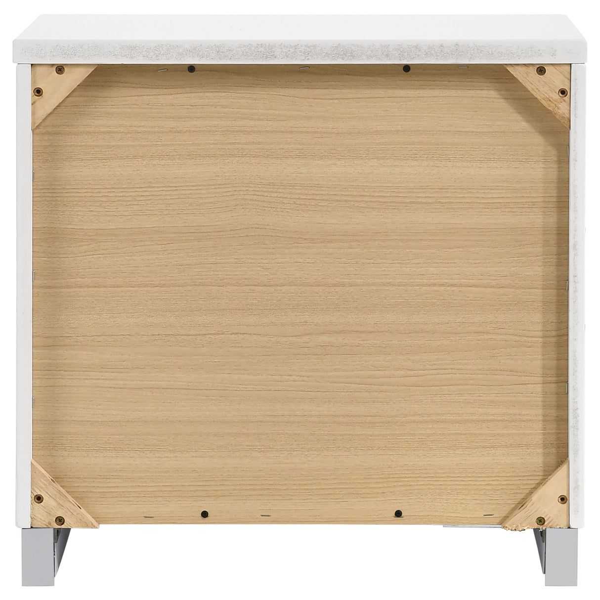 Felicity 2-Drawer Nightstand White High Gloss