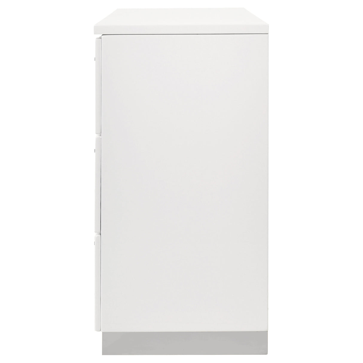 Felicity 6-Drawer Dresser White High Gloss