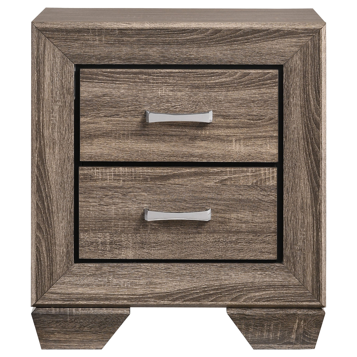Kauffman 2-Drawer Nightstand in Washed Taupe