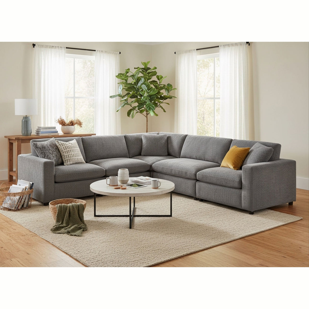 Chelsea - Modular 5 Piece Sectional