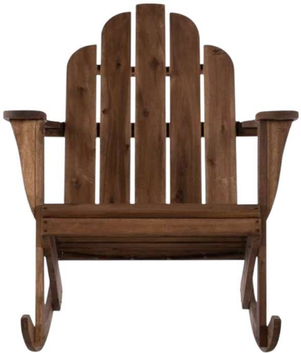 Linon Adirondack Brown Wooden Outdoor Chair