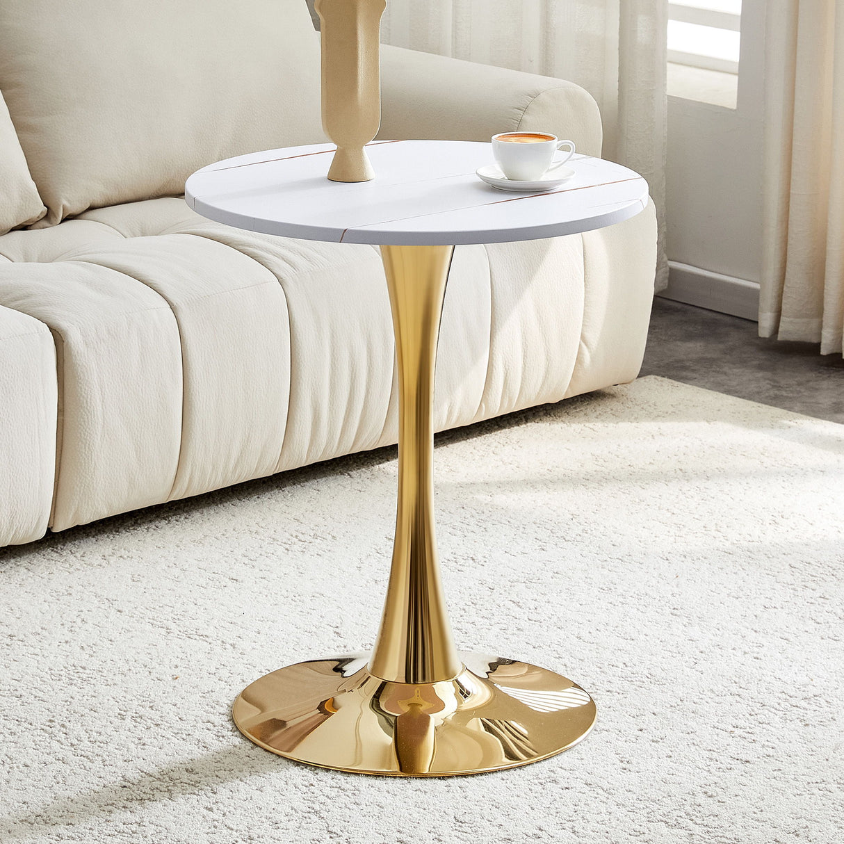 Round Dining Table With Thickened Top For Kitchen