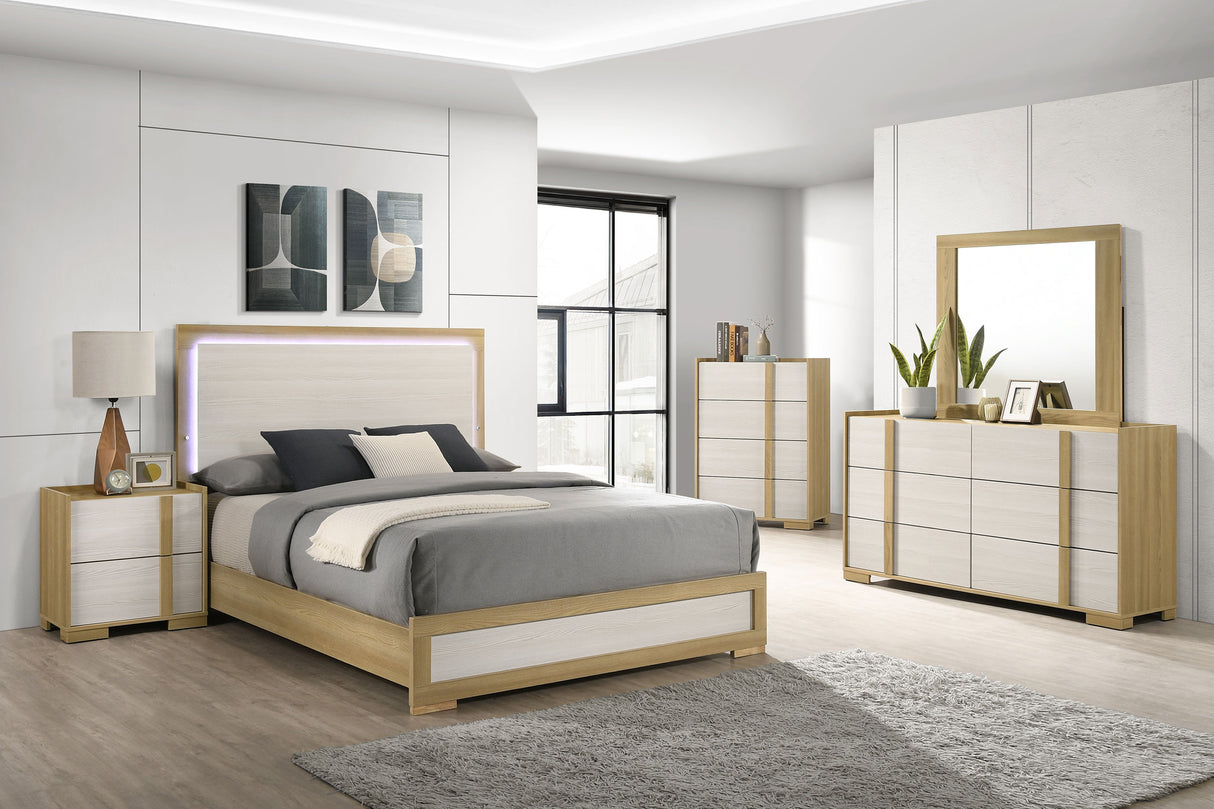 Hyland 2-Drawer Nightstand Bedside Table Natural