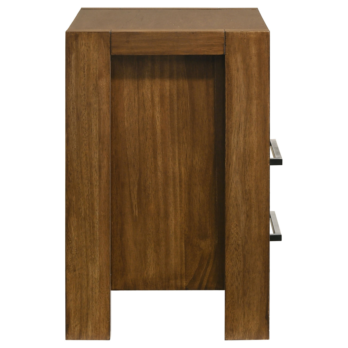 Adderley 2-Drawer Nightstand, Warm Brown