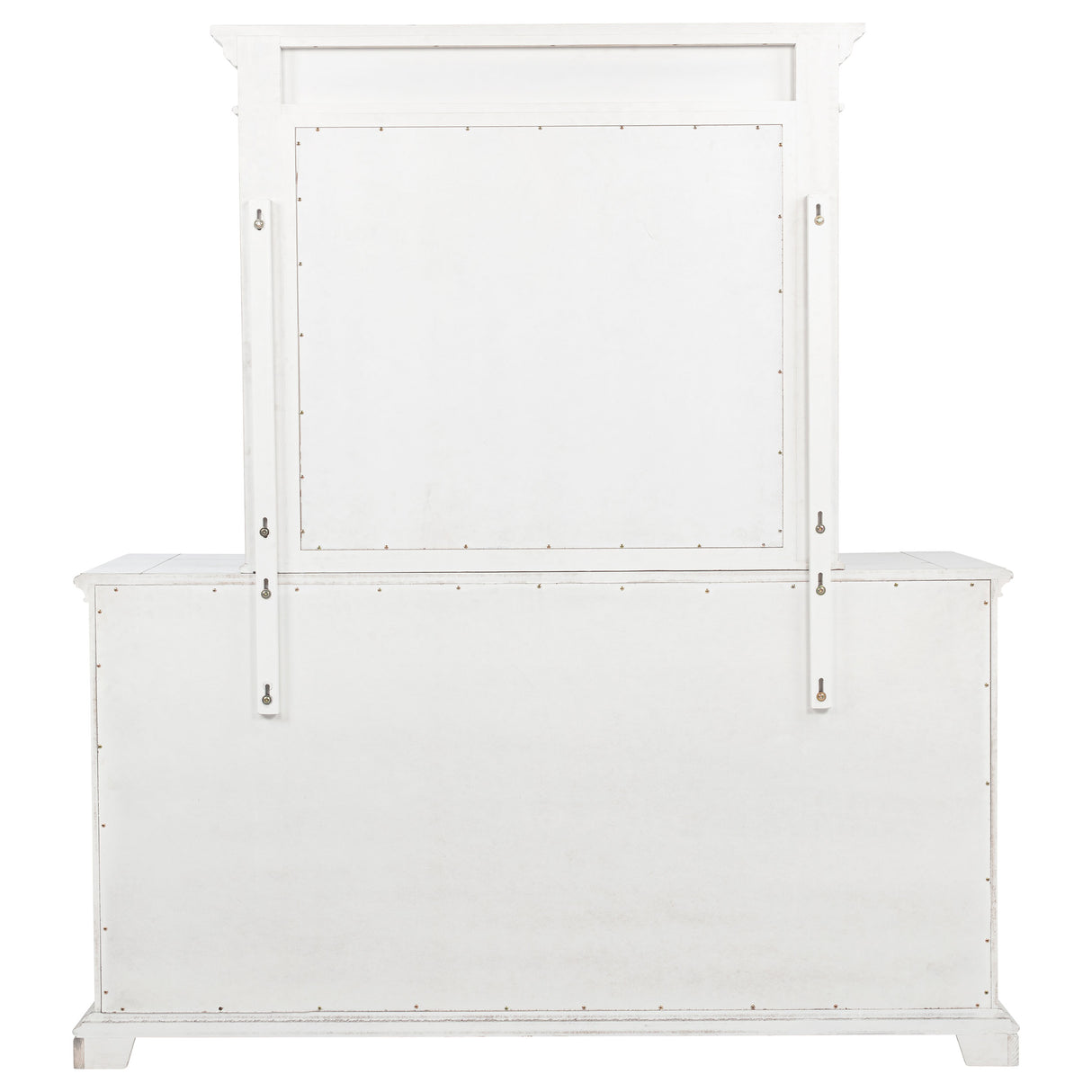 McKinney 6-Drawer Dresser with Mirror - Vintage White
