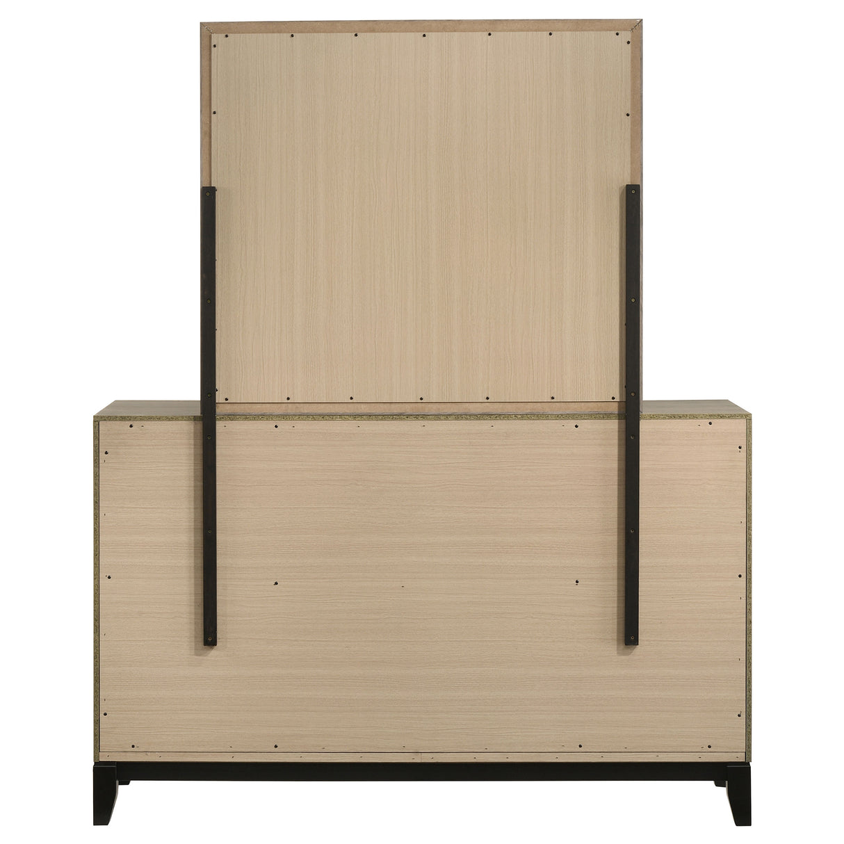 Watson 6-Drawer Dresser with Mirror - Light Taupe