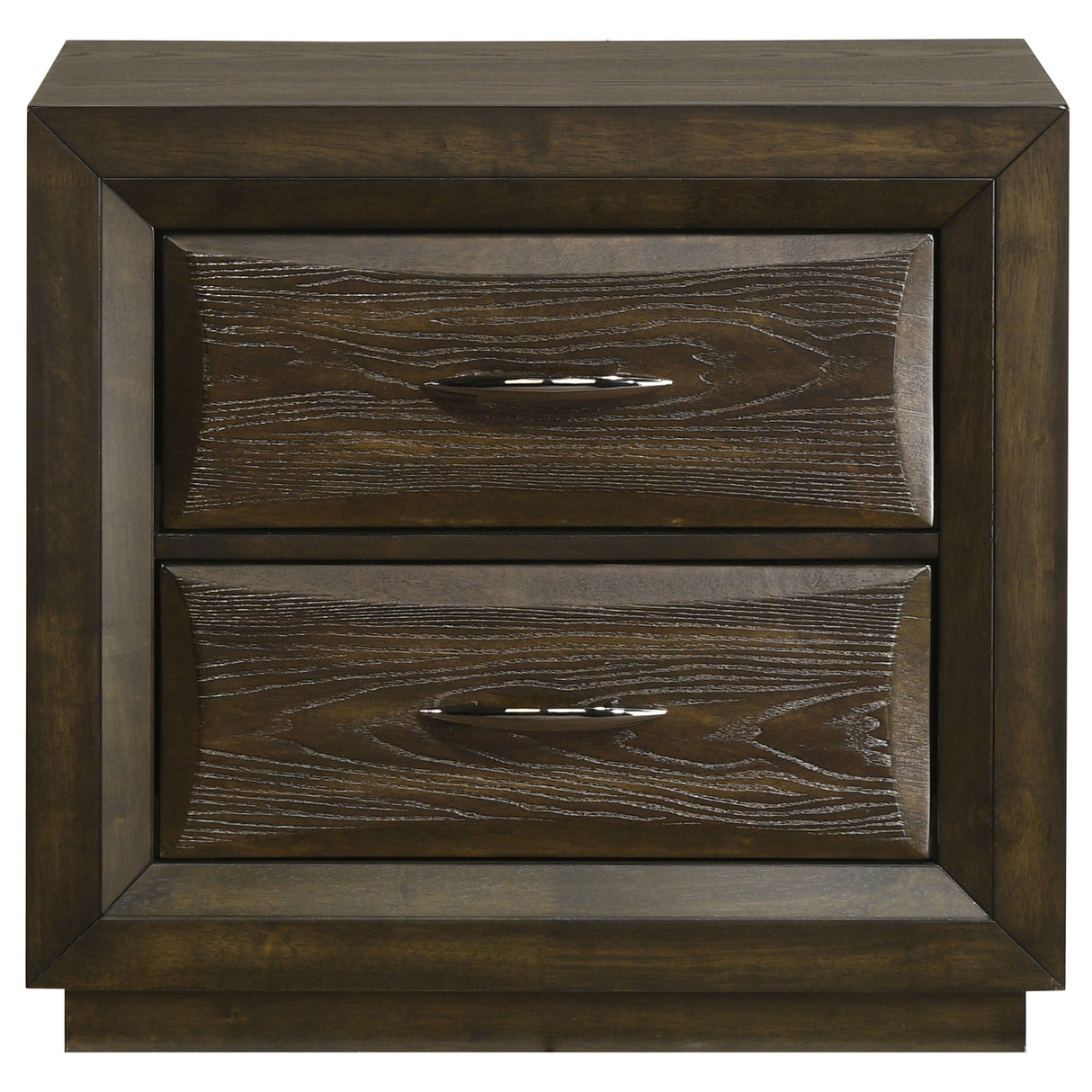 Atlas 2-Drawer Nightstand, Dark Oak