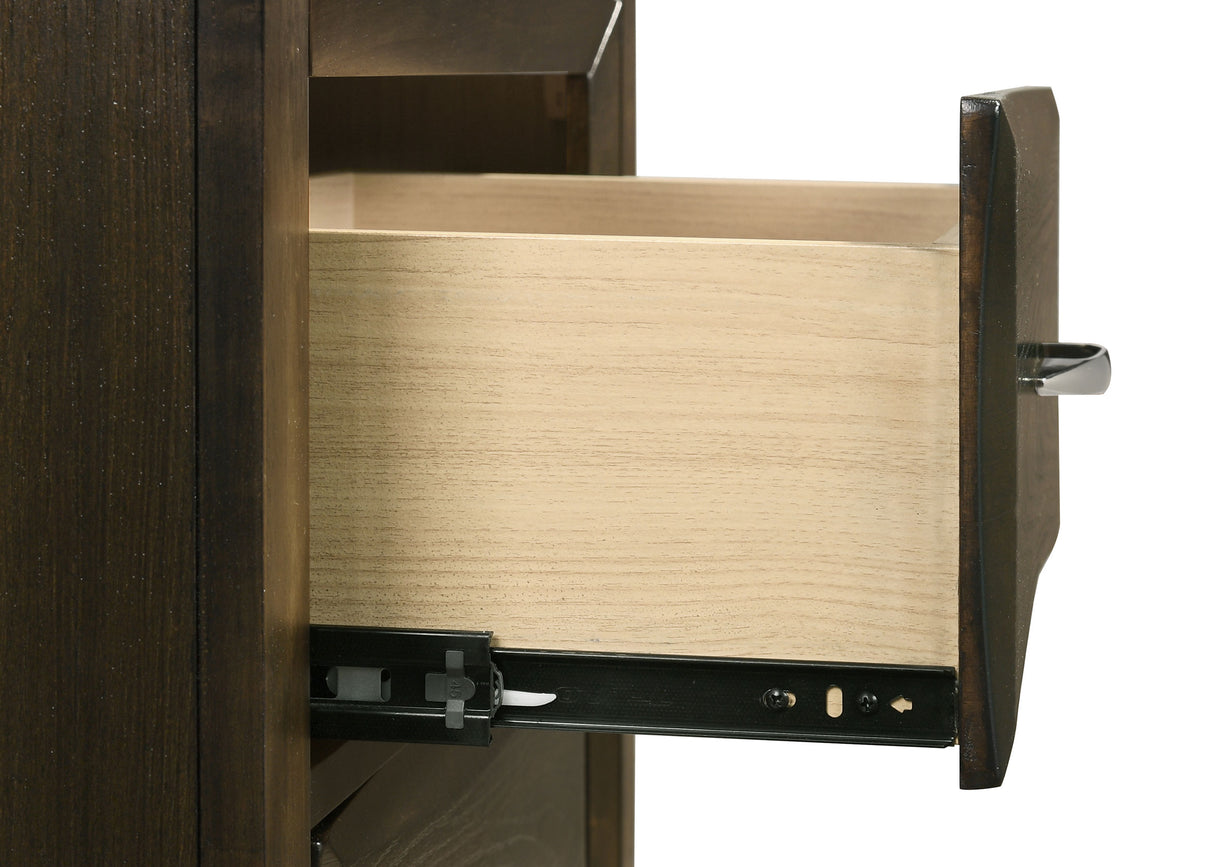 Atlas 2-Drawer Nightstand in Dark Oak
