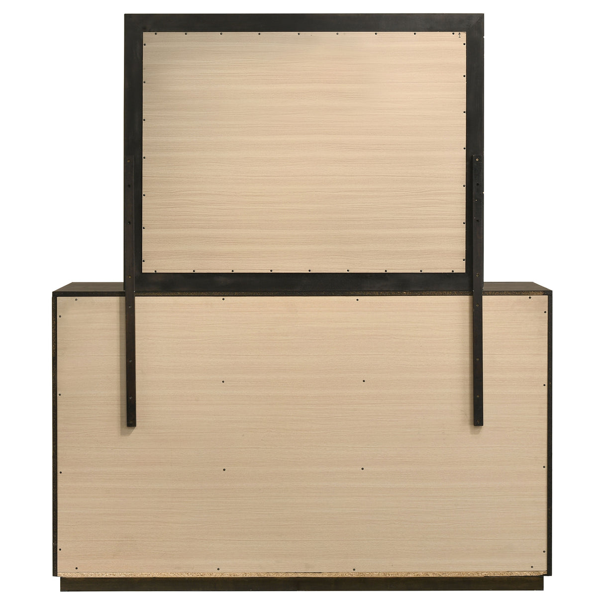 Atlas 7-Drawer Dresser and Mirror Set, Dark Oak