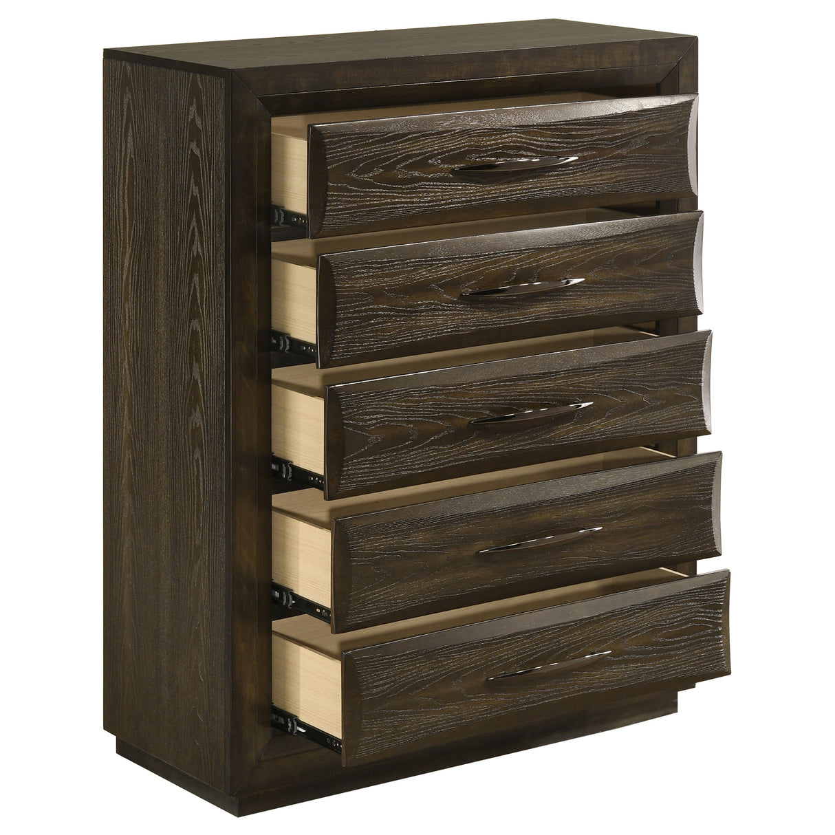 Atlas 5-Drawer Chest of Drawers, Dark Oak
