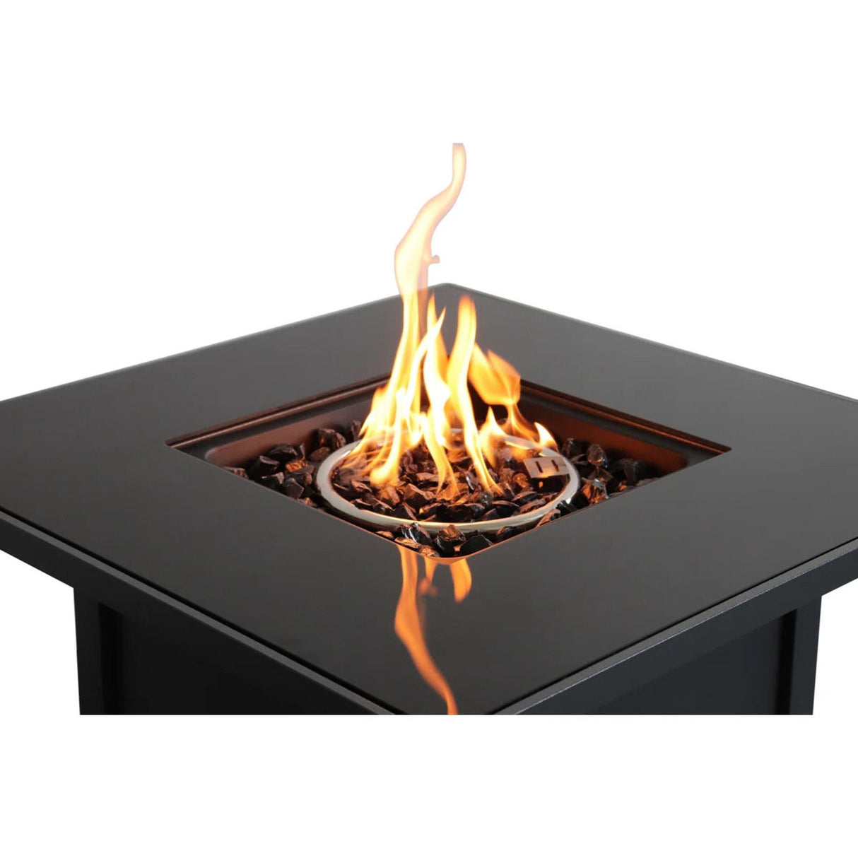 Propane Firepit Table Outdoor Heater High Heat Output Steel 30x25in